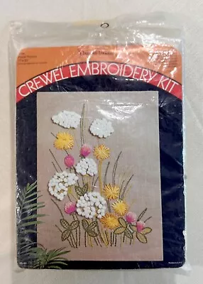 Pauline Denham Dandelions Floral Picture Vtg Crewel Embroidery Kit #6009 17”X23” • $24.95