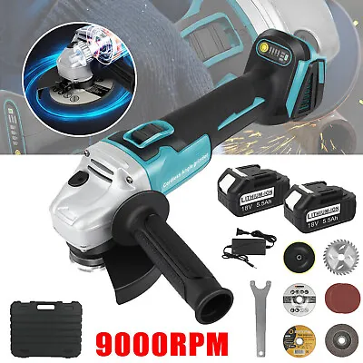 125mm 18V Cordless Brushless Angle Grinder Tool Set For Makita Li-ion Battery US • $58.99