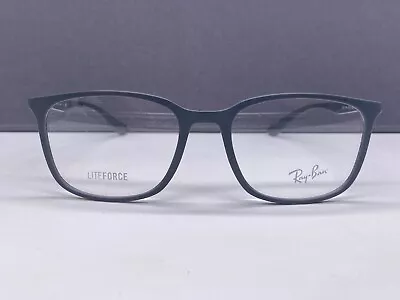 Ray Ban Eyeglasses Frames Men Woman Grey Rectangular Square Light Force RB 7199 • £93.83
