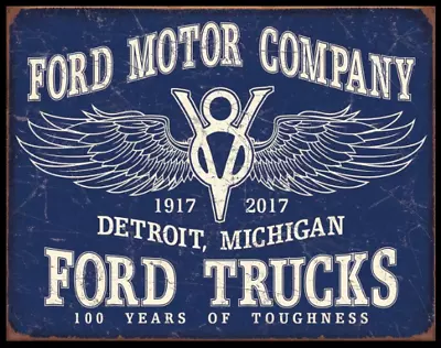 Ford Motor Company Vintage Tin Sign 12.5 X 16 • $16.99