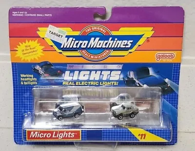 Galoob Micro Machines Micro Lights Set #11 Ford Van Mercedes Benz 450 NOS VTG • $44.99