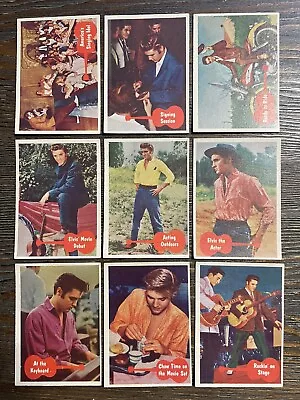 1956 Elvis Presley Topps Trading Card Lot Of 22 Mid To High Grade Cards • $9.99