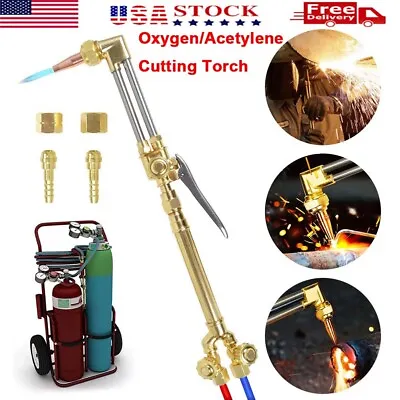 Heavy Duty Victor Style CA1350 100FC Oxygen Acetylene Cutting Welding Torch Set • $46