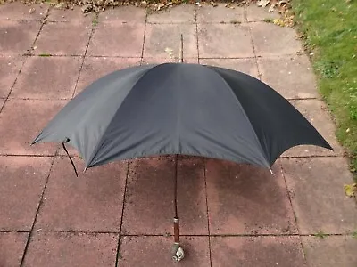 Rare Vintage  Benattar  Gentlemen's Umbrella-Black- Ram Head Handle • £29.99