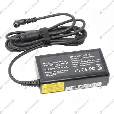 Brand New Compatible 19V 3.42A LogiQ Notebook M76T Stone Laptop W76TH Charger • £11.95