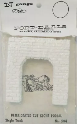 Port-Daals 504 N Deteriorated Cut Stone Portal Single Track • $3.99