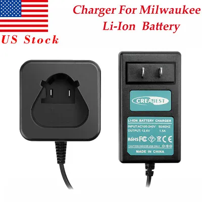 For Milwaukee M12 48-11-2401 48-11-2402 48-11-2420 12V Li-ion Battery Charger • $10.89