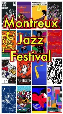 Montreux Jazz Festival Vintage Music Posters - Sizes A4 A3 A2 A1 • £6.99