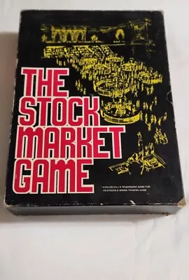 Vintage The Stock Market Board Game 1970 Avalon Hill Bookcase Game Used • $24.99
