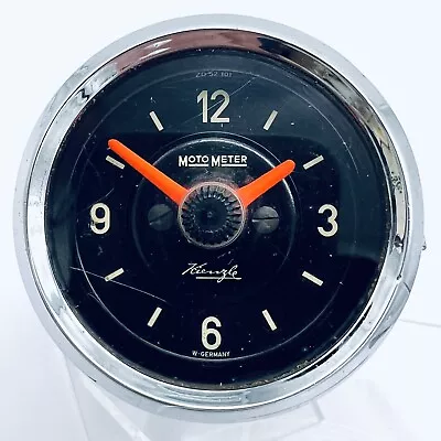 Kienzle MotoMeter 6V 52 Mm Clock Porsche VW Beetle MERCEDES BENZ OLDTIMER ORANGE • $199