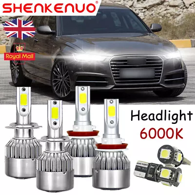 For Audi A6 C7 2011-2018 - LED Headlights All Weather Xenon White Bulbs 12v 50W • £21.99