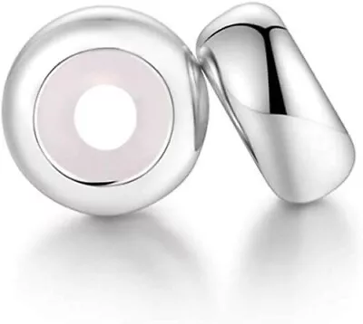 $9.99 • Buy Sterling Silver Bead Spacers Clip Lock Stopper Charm Pandora Bracelet Beads N