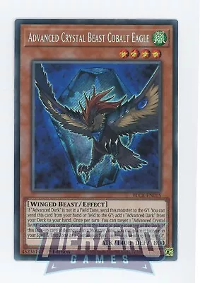 Yugioh Advanced Crystal Beast Cobalt Eagle BLCR-EN015 Secret Rare 1st Edition • £1.79