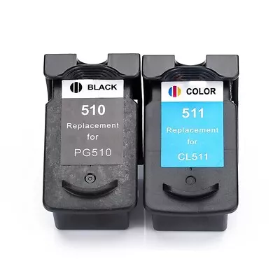 2x Compatible Ink PG-510 CL-511 For Canon PIXMA IP2700 MP230 MP240 MP270 MP282 • $47.85