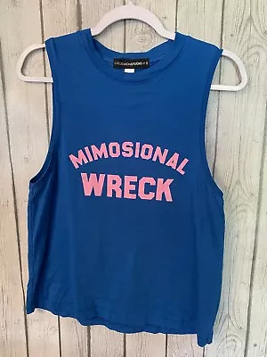 Lulusimonstudio Mimosional Wreck Muscle Tank Top Size Small • $14.95