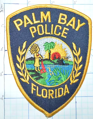 Florida Palm Bay Police Dept Vintage Patch • $3