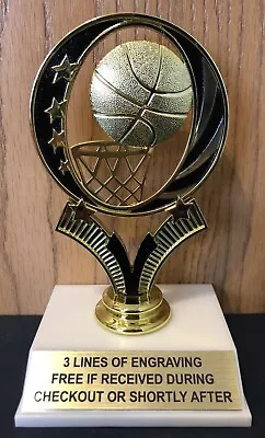 $7.99 • Buy Basketball Trophy - Free Engraving - Assembly Required