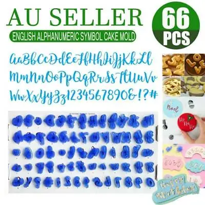 $13.17 • Buy Alphabet Number Letter Cake Fondant Mold 3D Cookie Biscuit Stamp Embosser Cutter