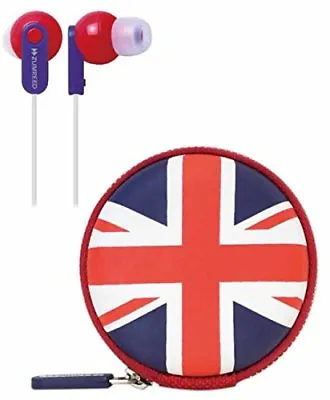 Zumreed ZHP-017P Canty Earphones Union Jack Style + Carry Pouch (New) • £5