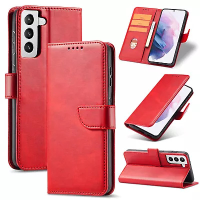 Phone Cover For Samsung Note 20 J6 J4 J7 J5 Magnetic Button Leather Wallet Case • $14.18