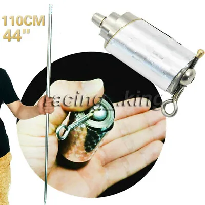 Portable 110CM/44  Martial Arts Magic Pocket Metal Silver Telescopic Rod Staff  • $10.99