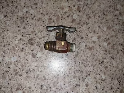 Vintage Small Engine Brass Fuel Shut Off Valve / Petcock With 3/8 Inch Threads • $7