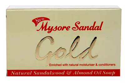 Mysore Sandal Gold Soap 125 Grams Per Unit Pack Of 4 - Purest Sandalwood Soap - • $26.58