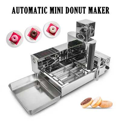 £819.99 • Buy 1750pcs/h 4 Rows Commercial Automatic Donut Machine Stainless Steel Doughnut