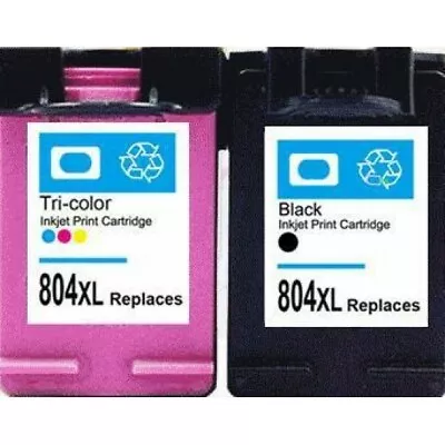 $12 • Buy NoN-OEM 804XL Ink Cartridges Black & Colour For HP Envy Photo 6220 6222 6230