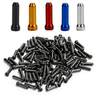 100pcs Bicycle Wire End Caps Bike Cable Brake Derailleur Shifter Tips MTB • $7.99