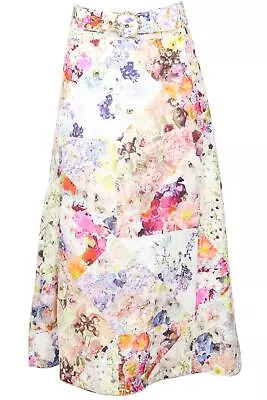 Zimmermann Floral Print Linen Maxi Skirt Uk 14 • $335.70