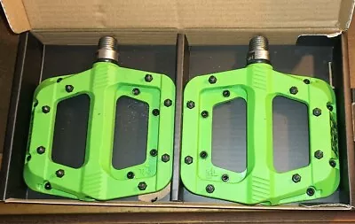 Pedals Race Face Green E Bike Mountain Bmx Bike Chester Flat  • $25