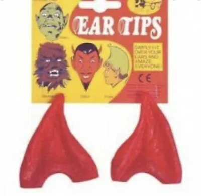 £5.99 • Buy Red Professional Pointed Vinyl Ear Tips Devil Elf