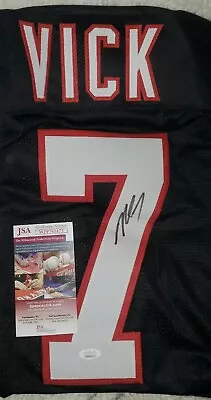 Michael Vick Autographed/Signed Jersey JSA  Atlanta Falcons Virginia Tech • $80
