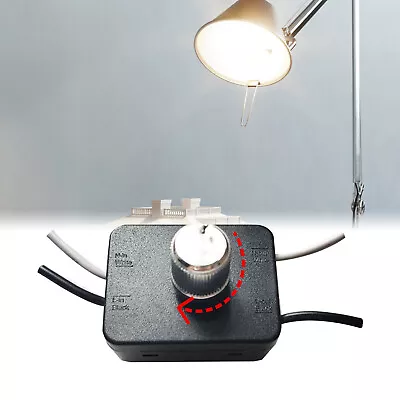 Inline LED Dimmer Switch Built-in Rotary Canopy Dimmer Switch 3-100W Table Lamp • £7.49