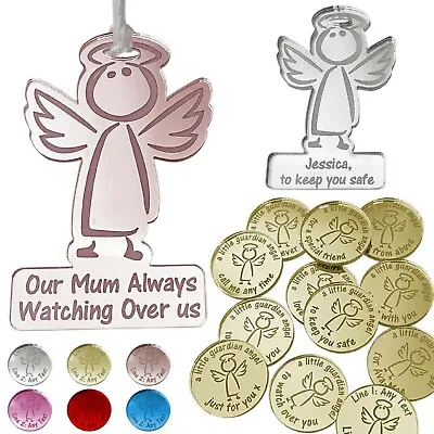 Guardian Angel Gift Personalised Friends Family Miss You Charm Angels Keepsake • £3.99