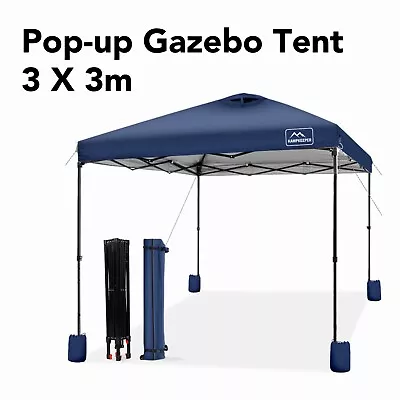 $161.84 • Buy Instant Gazebo Pop Up 3X3m Street Market Garden Beach Canopy Marquee Wedding