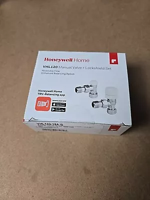 Honeywell VHL12015SP 15mm  Angled  Manual Radiator Valve & Lockshield • £11.99