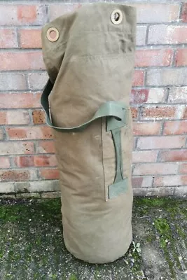 Genuine British Army Issue Vintage Heavy Duty Canvas Deployment Duffle Kit Bag • $31.13