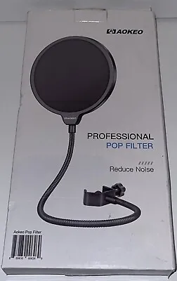 AOKEO Professional Microphone Pop Filter Microphone Shield Wind Pop Screen • $15