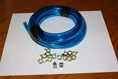 Blue 1/4  Fuel Line Kit For Snowmobile Dirt Bike Quad Mower Motorcycle • $6.99