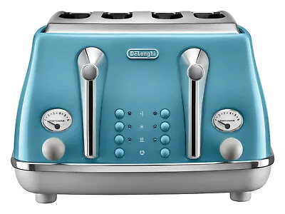 DeLonghi Icona Capitals 4 Slice Toaster - Lisbon Azure - CTOC4003AZ   • $152.45