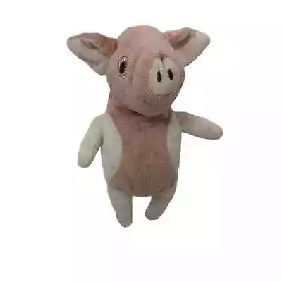 IKEA Kelgris Piglet Plush 8  White Pink Eye Patch Pig Piggy Stuffed Animal Toy   • $9.99