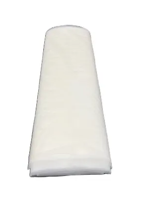 50 Metres Soft White Dress Net Tulle Tutu Fabric Mesh Fairy Material 150cm Wide. • £0.99