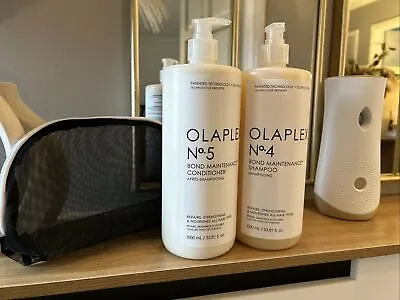 Olaplex No4 & No5 Bond Maintenance Shampoo & Conditioner 1000ml-Free Travel Bag • £114.99
