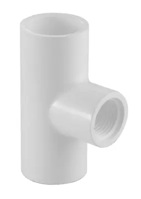 402 Series PVC Pipe Fitting - Reducing Tee - Schedule 40 - 2-1/2×2-1/2×1/2  • $268.36