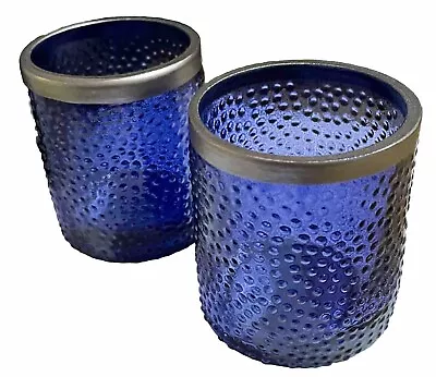 Yankee Candle Purple & Silver Votive Holders- Pair - Bought But Never Used - New • £8.95