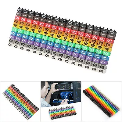 150 Colorful Wire Number Tube Cable Marker Set DTS UK • £9.29