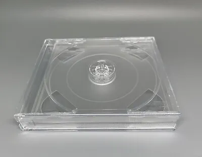 2 New 23mm Triple Cd (3 Cd) Jewel Case With Clear Tray  Gf3 • $8.99