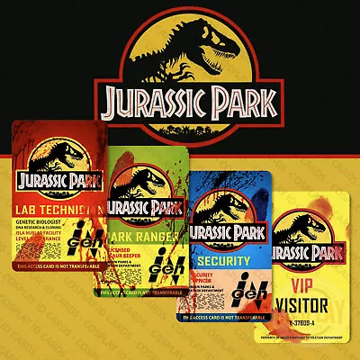 Jurassic Park Badge | VIP | Park Ranger | Lab Tech | Security Badge | Bloody Ver • $23.61